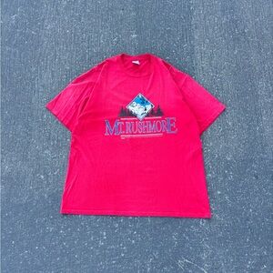 Vintage 90s Jerzees Mt Rushmore Graphic T-shirt Shirt Pullover